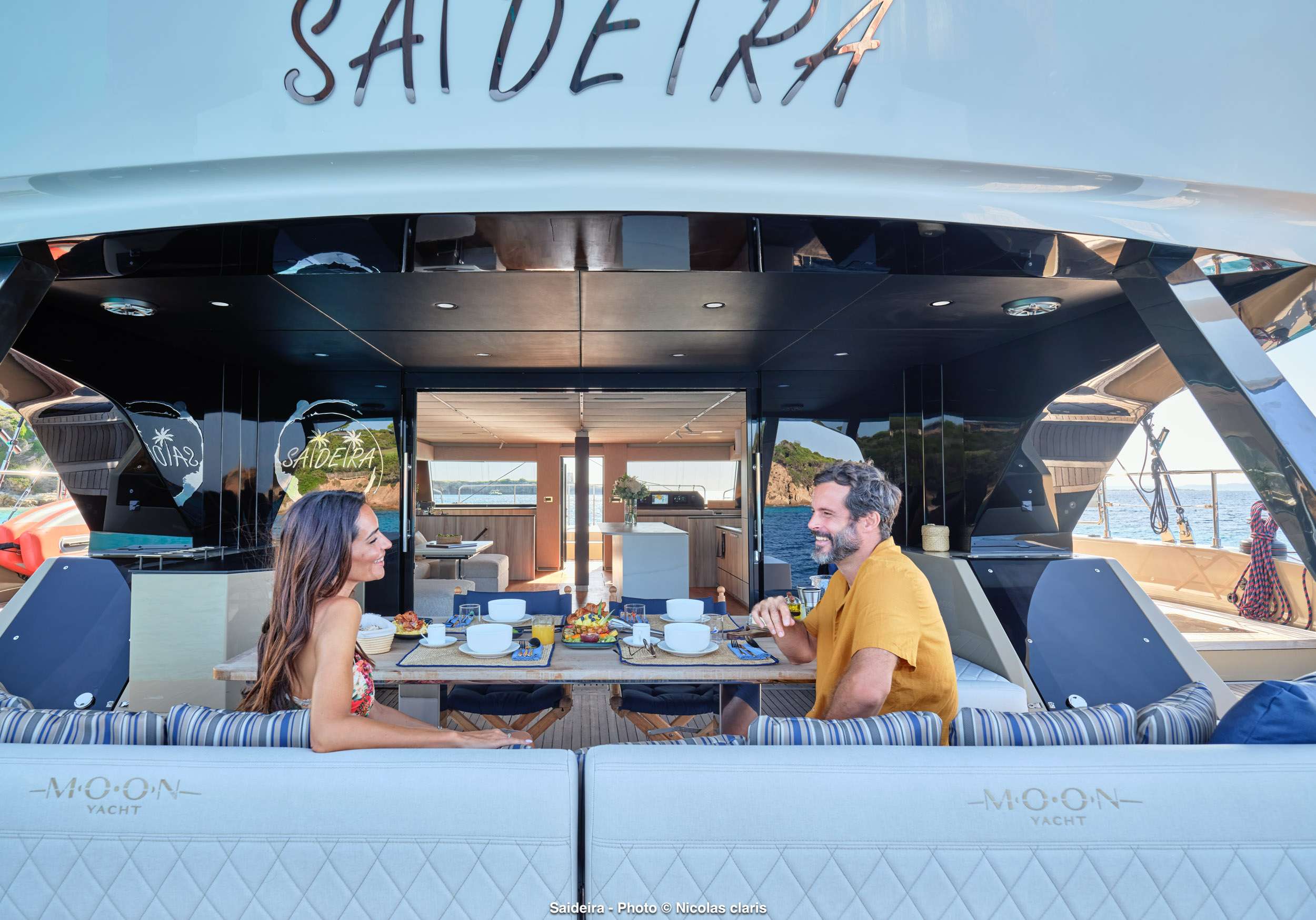 SAIDERA exterior — luxury yacht charter