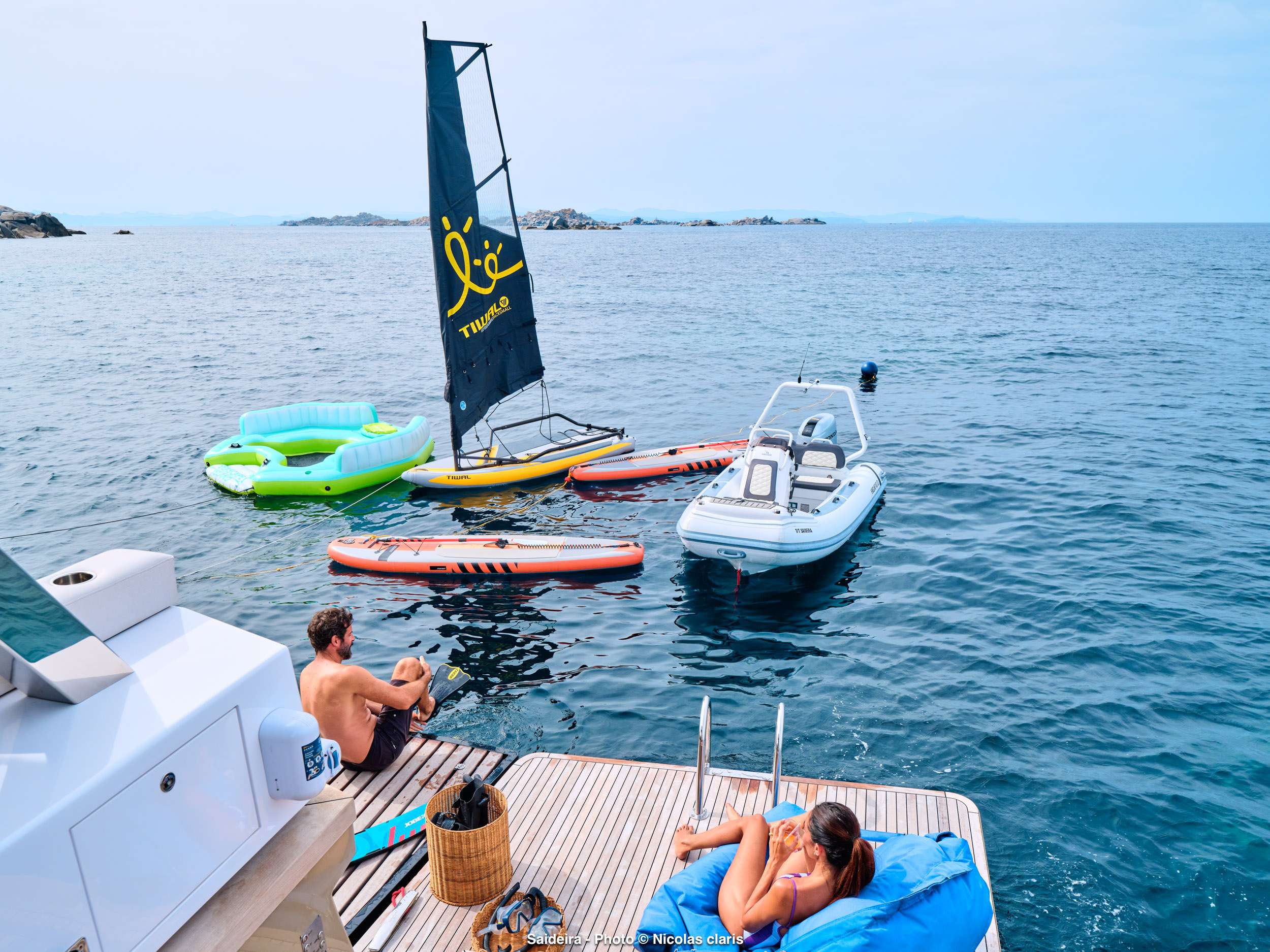 SAIDERA exterior — luxury yacht charter