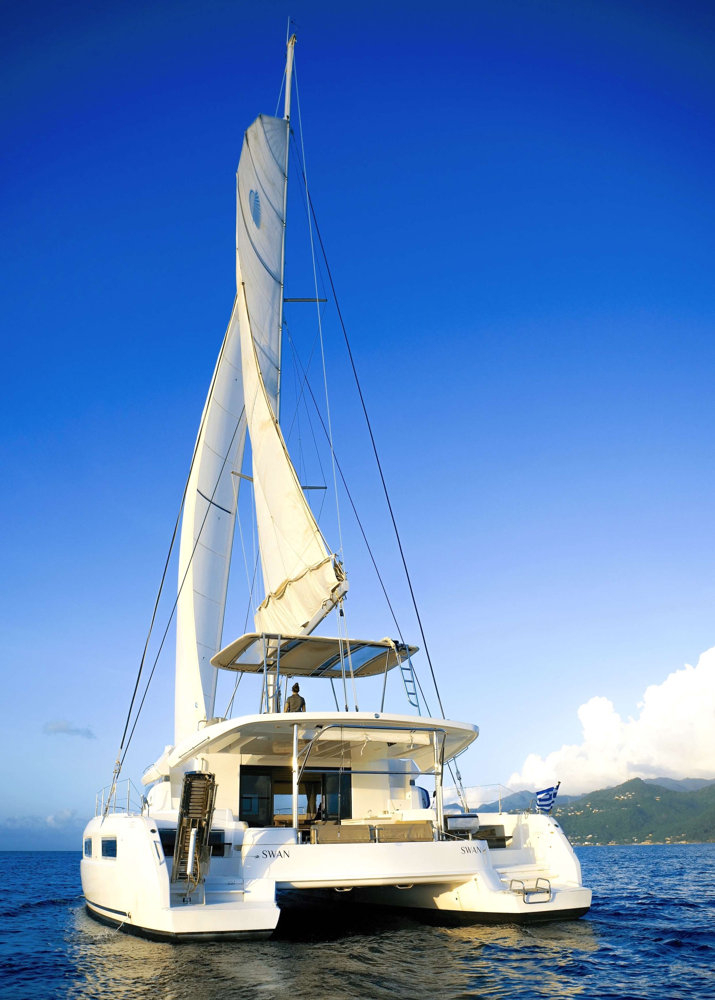 SWAN exterior — luxury yacht charter