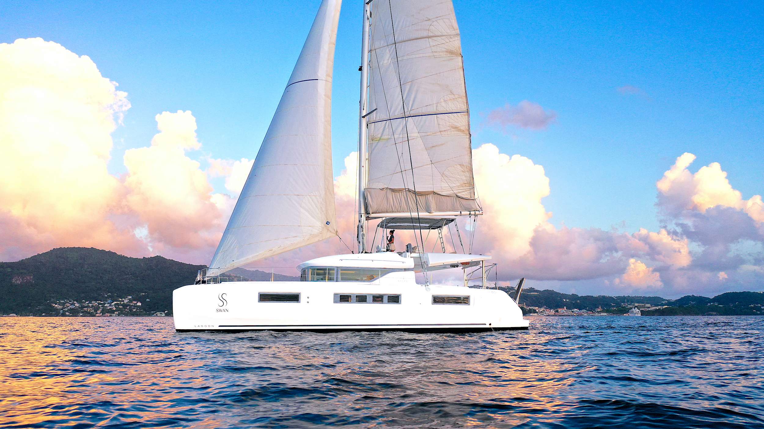 SWAN exterior — luxury yacht charter