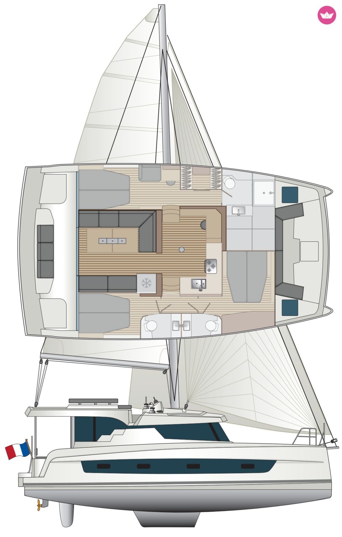 BALI CATSPACE exterior — luxury yacht charter