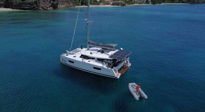 RISE — yacht for charter in the Grenadines RISE — crewed catamaran for charter in St Vincent & The Grenadines