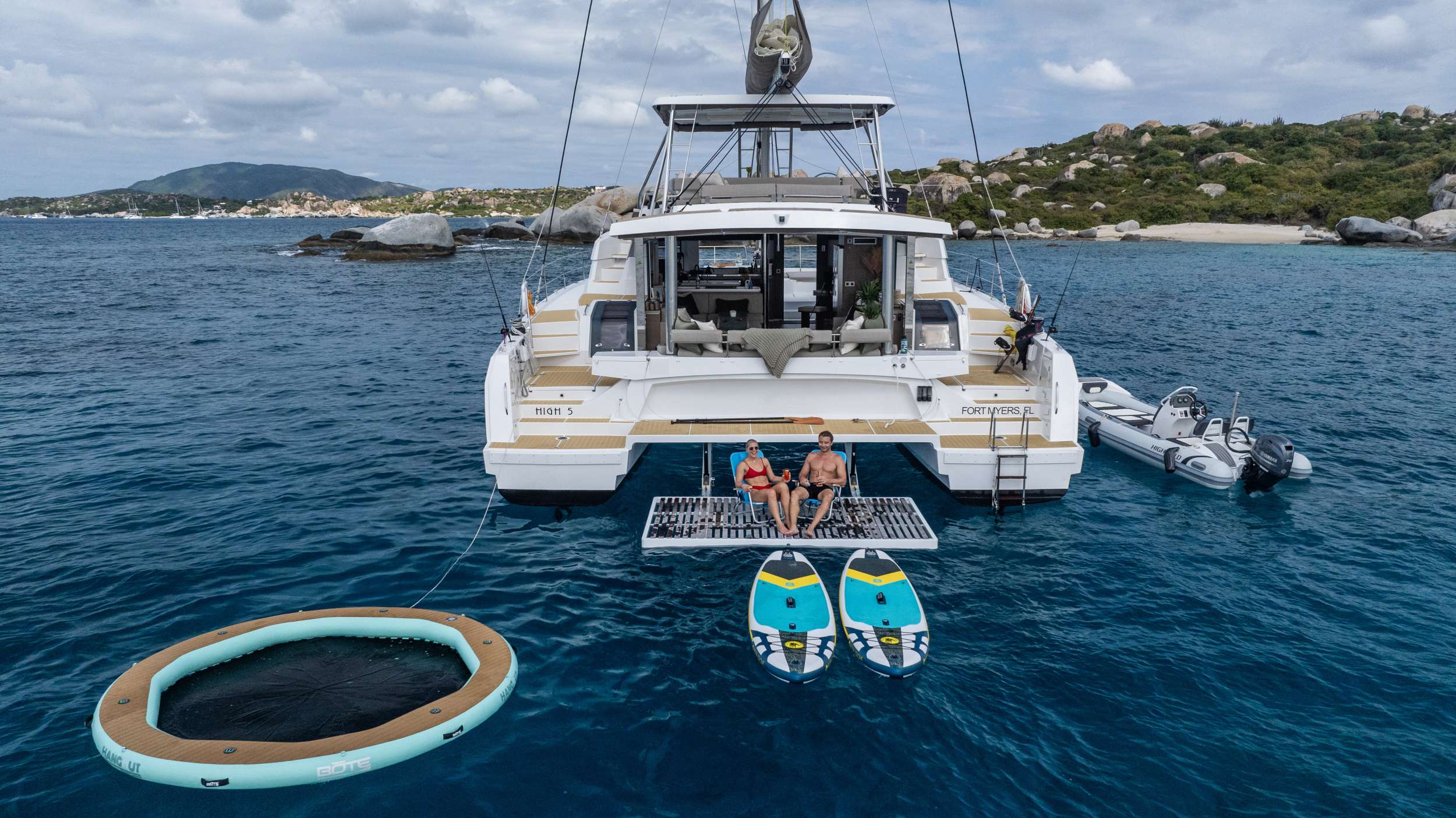 HIGH 5 exterior — luxury yacht charter