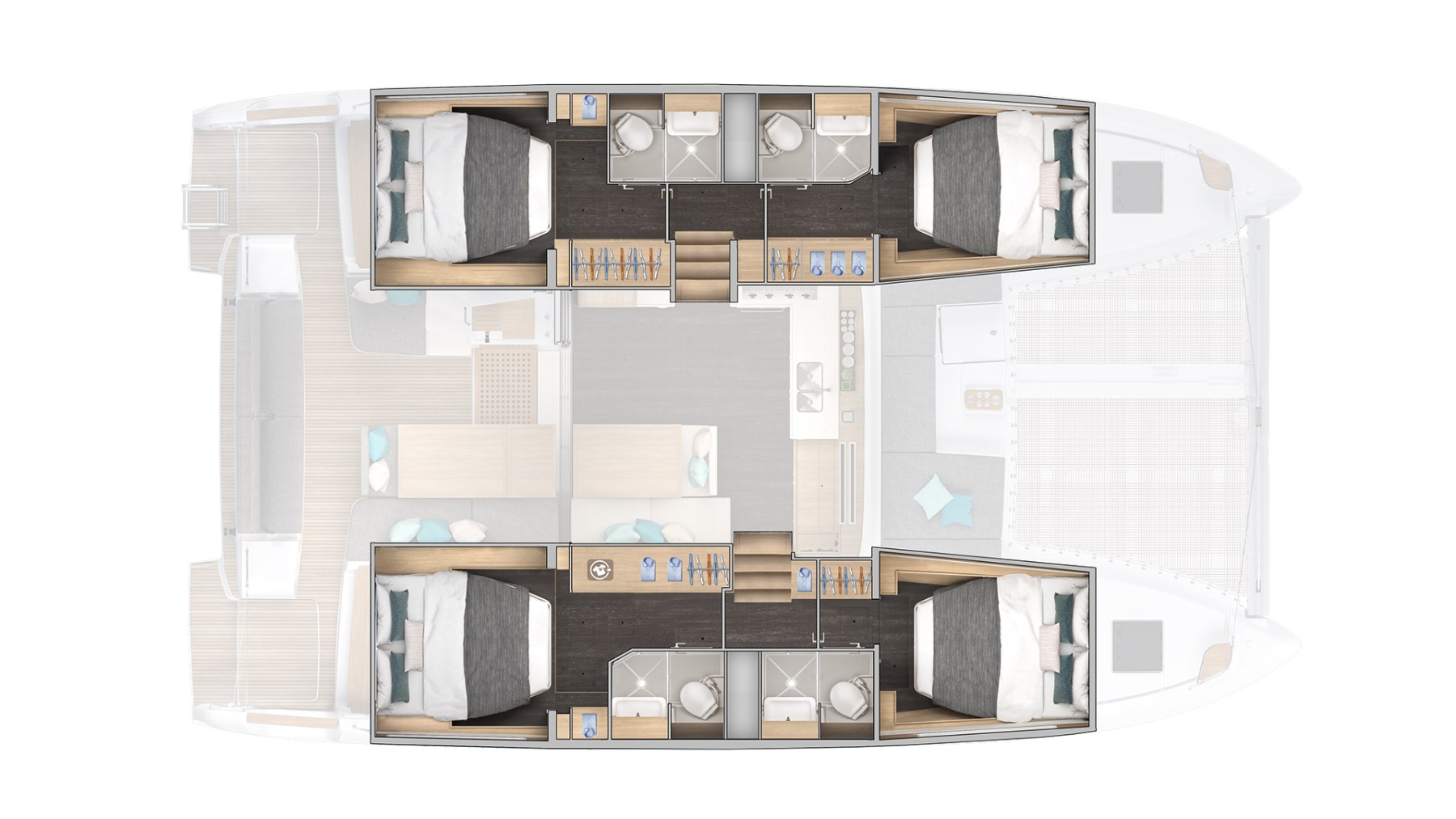 LAGOON 43 — bareboat catamaran charter photo 4