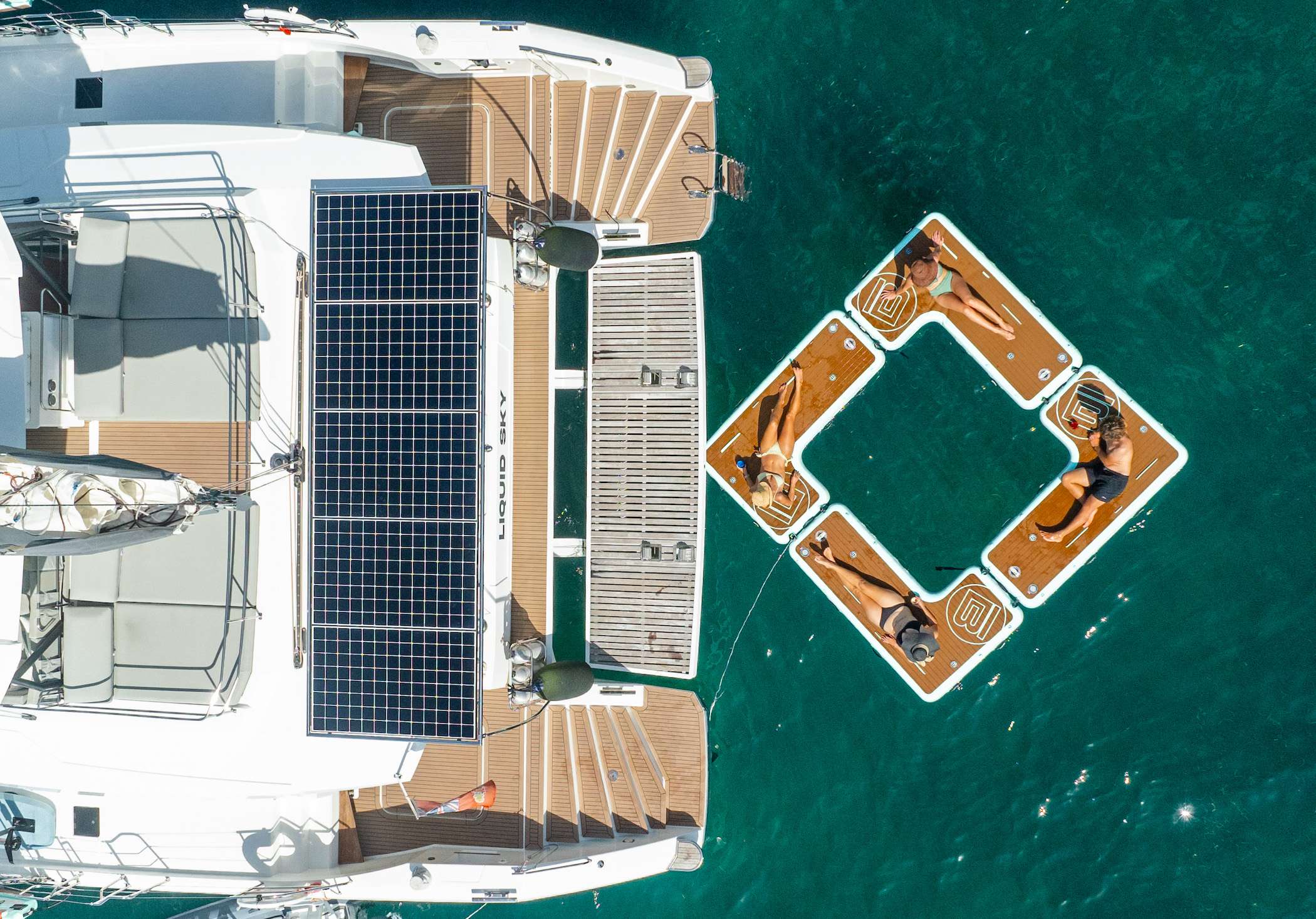 LIQUID SKY exterior — luxury yacht charter