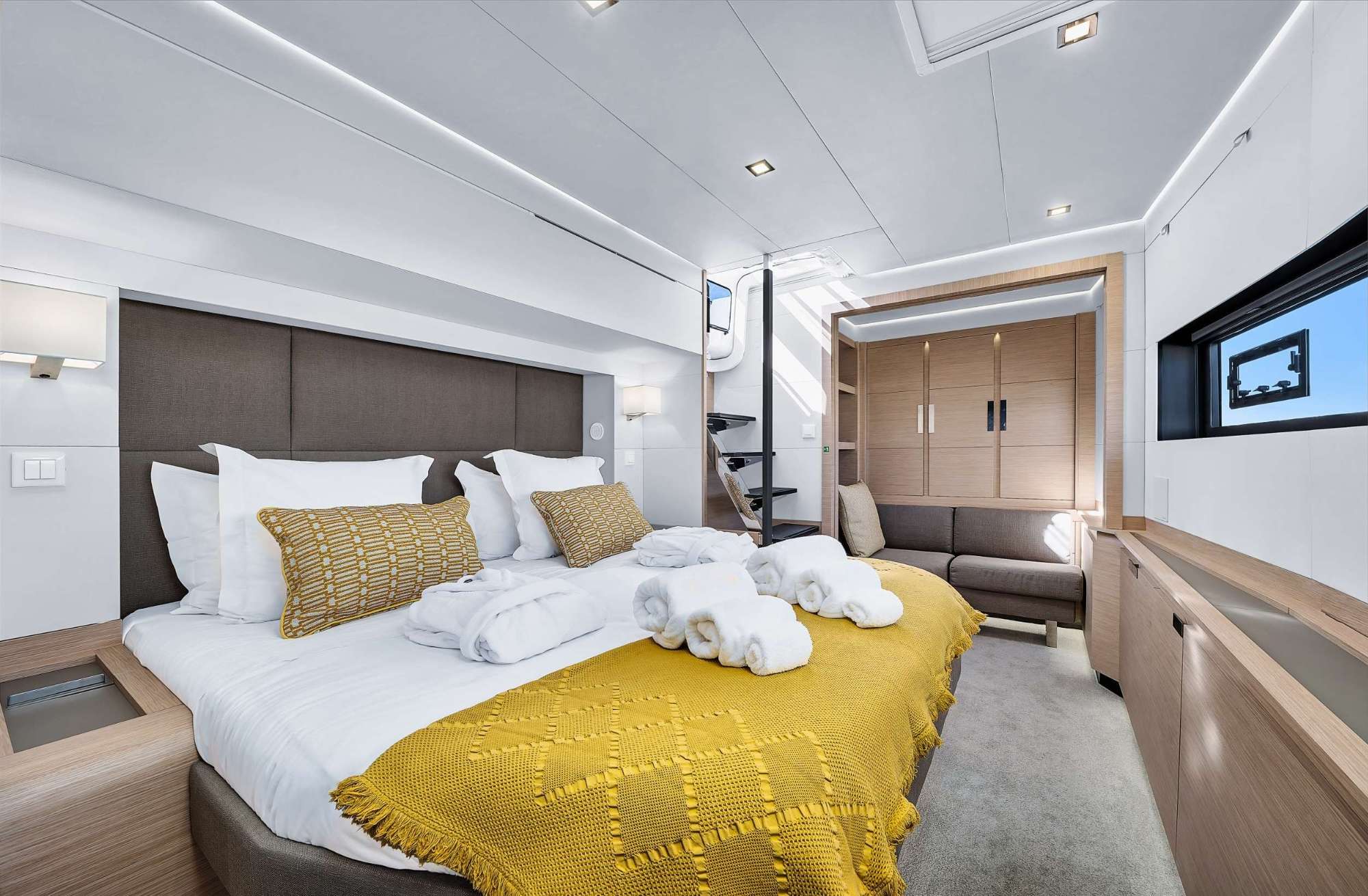 NEOW exterior — luxury yacht charter