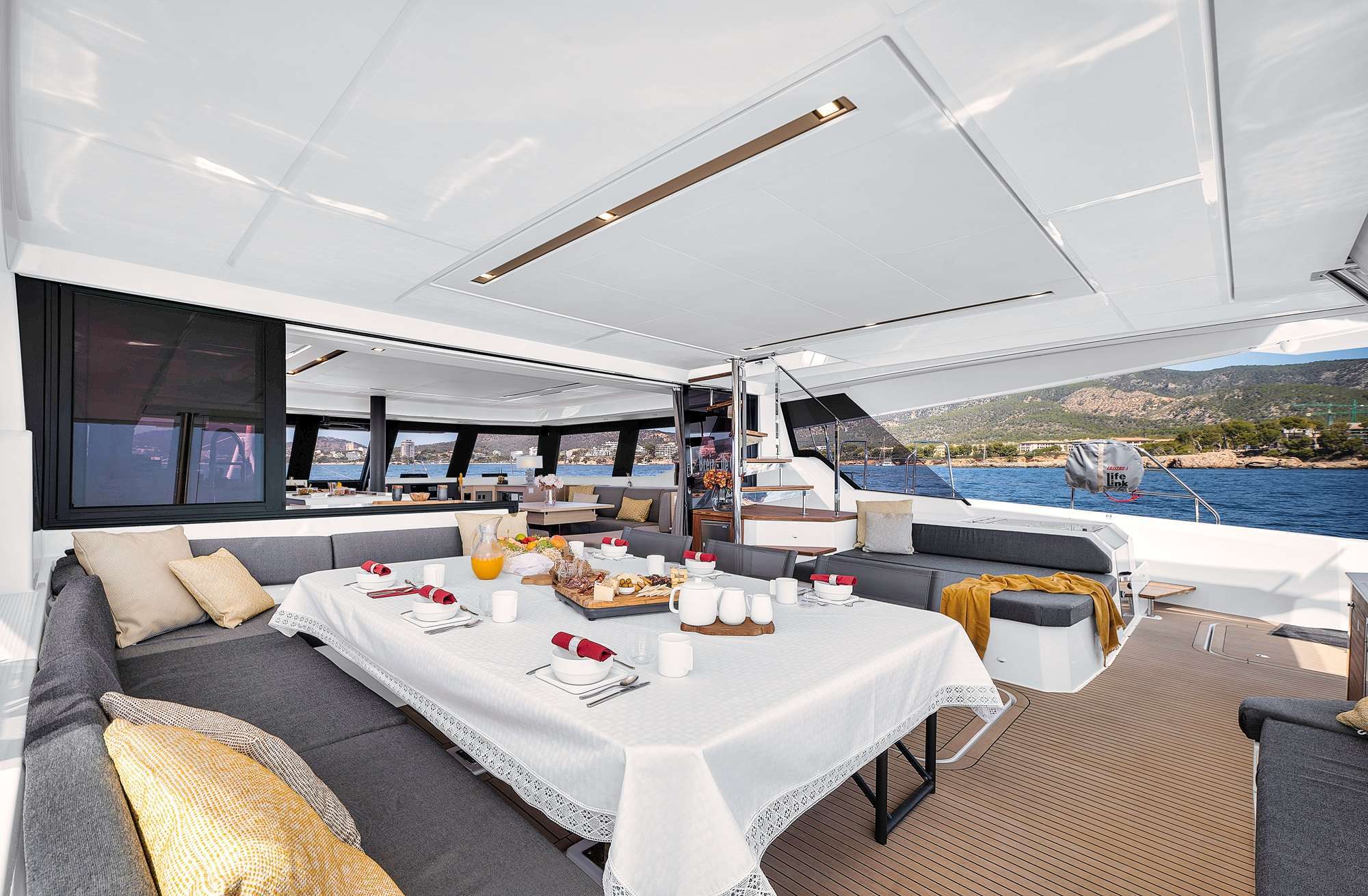 NEOW exterior — luxury yacht charter