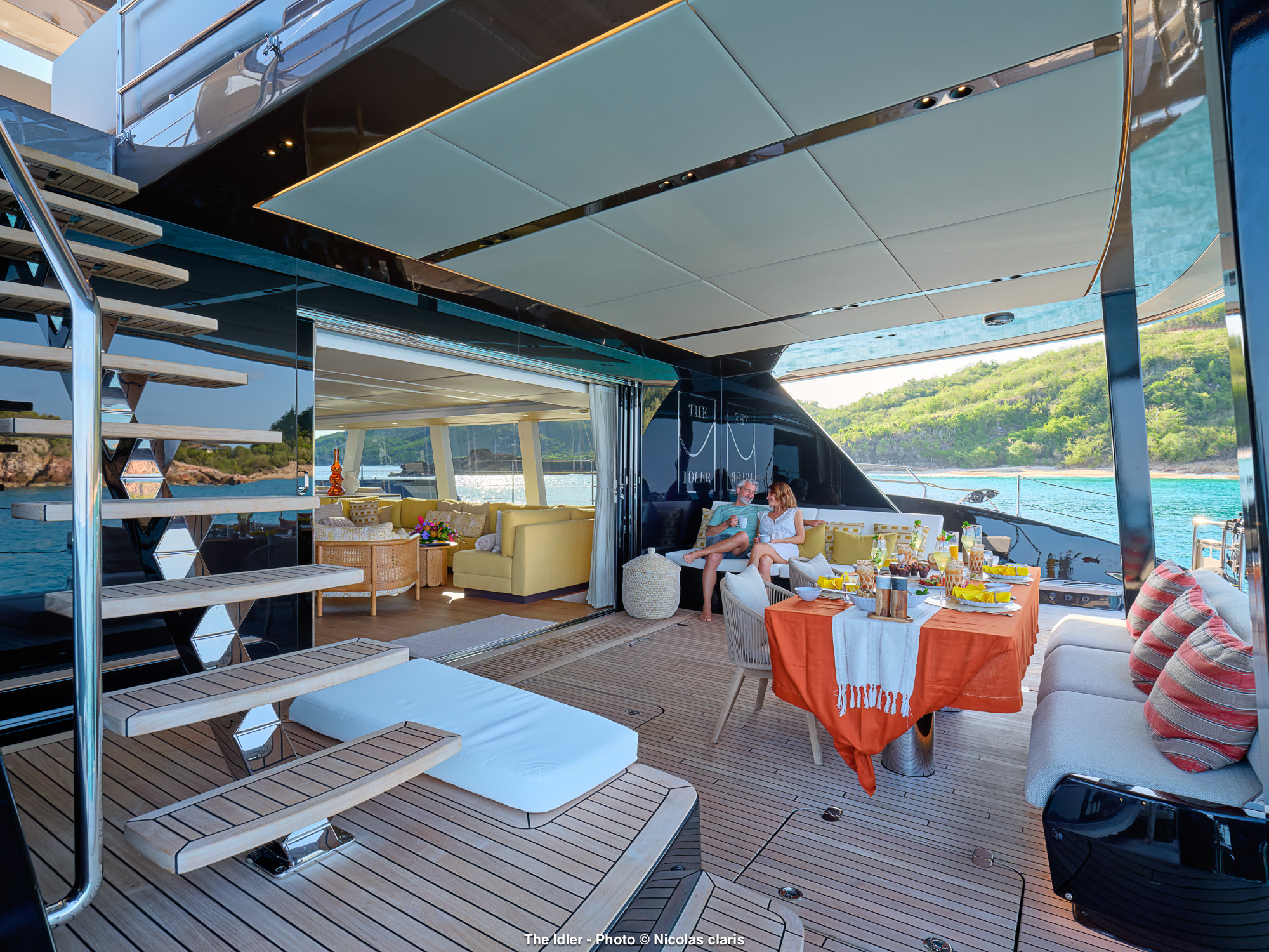 THE IDLER exterior — luxury yacht charter