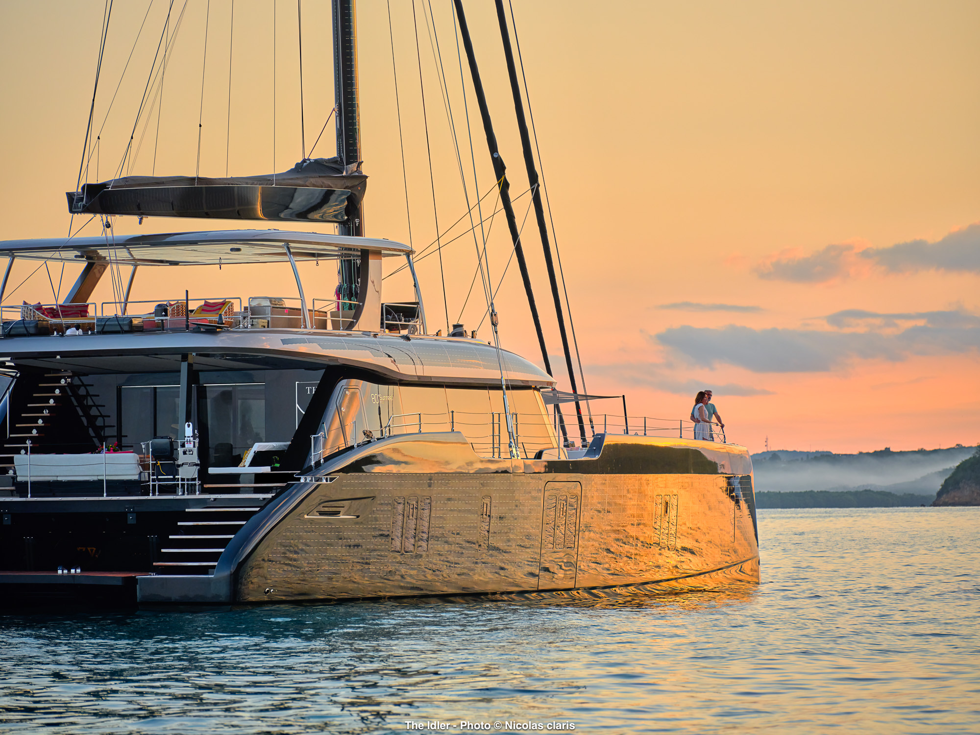 THE IDLER exterior — luxury yacht charter